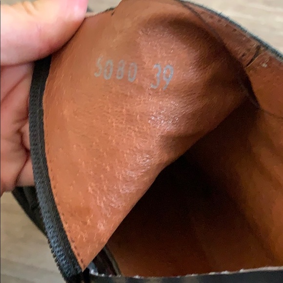 Justin Reece UK Made Black Ankle Booties Sz 39 - Picture 2 of 5